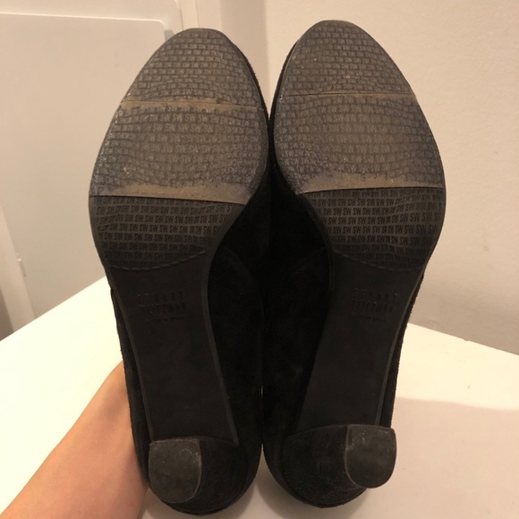 Stuart Weitzman black suede ankle booties 8.5B - Picture 5 of 6